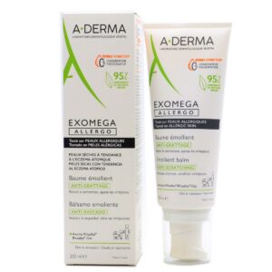 a derma, exomega allegro, emolliente, balsamo, per il viso, 200 ml