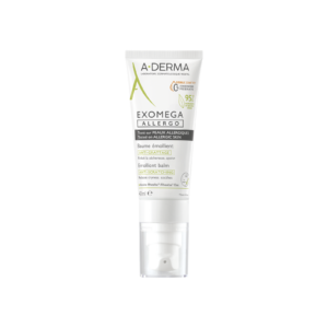 a derma, exomega allegro, emolliente, balsamo, per il viso, 40 ml