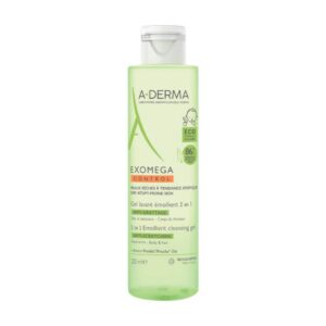 a derma, exomega control, anti scratching & soothing, gel detergente, per capelli & corpo, 200 ml