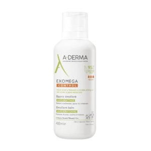 a derma, exomega control, emolliente, balsamo, per il viso, 400 ml