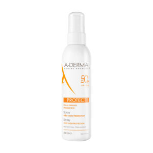 a derma, protect, alta protezione uv, spray solare, spf 50+, 200 ml