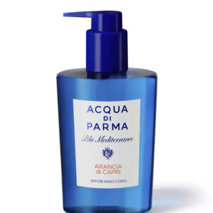 acqua di parma, blu mediterraneo arancia di capri, idratante, gel doccia, corpo, per tutti i tipi di pelle, 300 ml