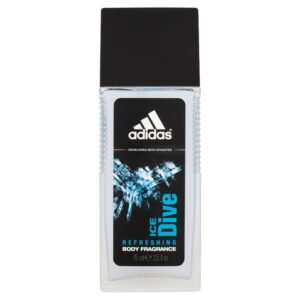 adidas, ice dive, rinfrescante, spray per il corpo, 75 ml