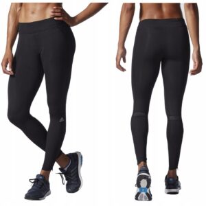 adidas, supernova, leggings sintetici da donna sportivi, nero, taglia media