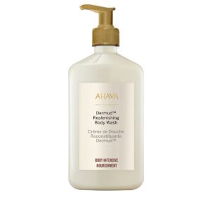 ahava, dermud, nutriente, gel doccia, tutti i tipi di pelle, 400 ml
