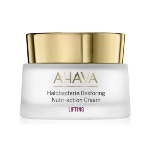 ahava, halobacteria restoring, idratante, rassodante, lifting, panna, per il viso, 50 ml