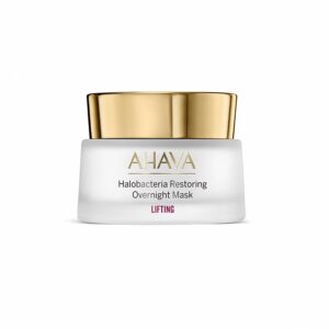 ahava, halobacteria restoring, sollevamento, durante la notte, maschera crema, per il viso, 50 ml