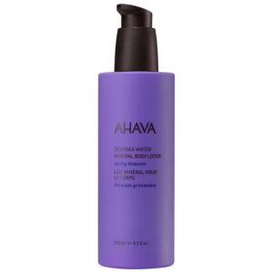 ahava, spring blossom mineral, dead sea water, latte per il corpo, 250 ml