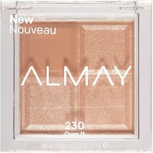 almay, shadow quad, palette di ombretti, 230, possiedilo, 4 sfumature, 3.5 g