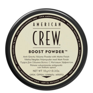 american crew, boost powder, polvere per styling capelli, per il volume, tenuta ferma, 10 g