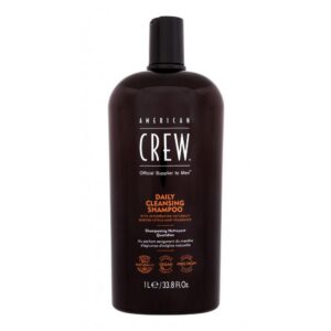 american crew, daily cleansing, shampoo per capelli, per la rivitalizzazione, 1000 ml