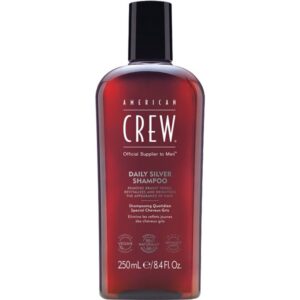 american crew, daily silver, senza parabeni, shampoo per capelli, per la protezione del colore, 250 ml