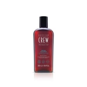 american crew, detox, vegano, shampoo per capelli, per la regolazione del sebo eccessivo, 250 ml