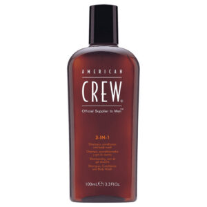american crew, classic, vegano, shampoo per capelli, balsamo & gel doccia 3 in 1, per idratare, 100 ml
