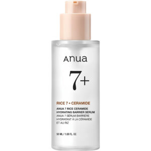 anua, rice 7+, ceramide, idratante, siero, per il viso, 50 ml