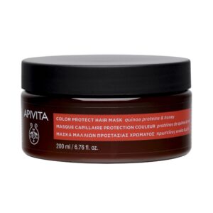 apivita, color protect, trattamento con crema per capelli, per la protezione del colore, 200 ml