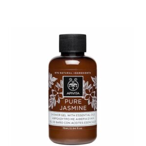 apivita, pure jasmine, gel doccia, 75 ml