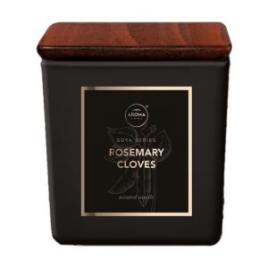 aroma home, rosmary & cloves, candela profumata, 115 g