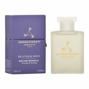 aromatherapy associates, de stress mind, incenso, camomilla & petitgrain, rilassante, olio da bagno, 55 ml