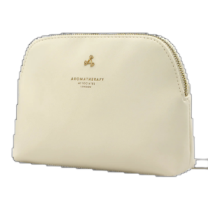 aromatherapy associates, beauty case in tessuto, bianco