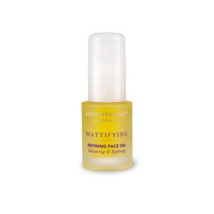 aromatherapy associates, mattifying, vegano, riequilibrio, olio, per il viso, 15 ml