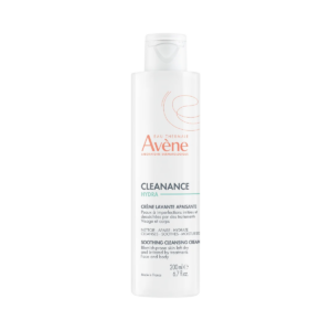 avene, cleanance hydra, calmante, crema detergente, 200 ml