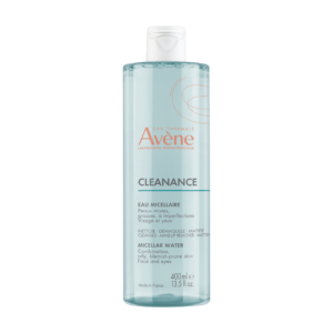 avene, cleanance, rimozione del trucco, acqua micellare, tutti i tipi di pelle, 400 ml