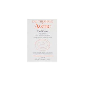 avene, cold cream, nutre, saponetta detergente, per viso e corpo, 100 g