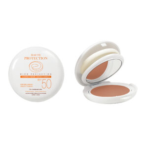 avene, haute protection, fondotinta compatto, dore, spf 50, 10 g