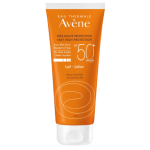 avene, sun care, resistente all'acqua, lozione solare, spf 50+, 100 ml