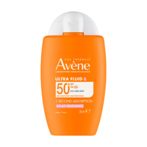 avene, ultra fluid, radianza, fluido, per il viso, spf 50+, 50 ml