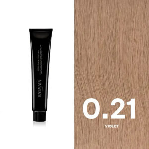 balmain professionnel, couleurs couture, crema colorante tonalizzante per capelli, 0.21 violet, 60 ml