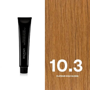 balmain professionnel, couleurs couture, tinta per capelli permanente, 10.3 platinum gold blonde, 60 ml