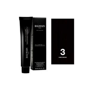 balmain professionnel, couleurs couture, tinta per capelli permanente, 3 dark brown, 60 ml