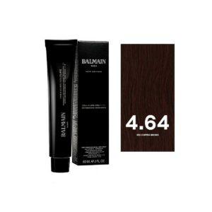 balmain professionnel, couleurs couture, tinta per capelli permanente, 4.64 red copper brown, 60 ml