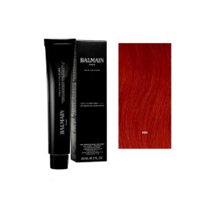 balmain professionnel, couleurs couture, tinta per capelli permanente, red, 60 ml