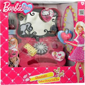 barbie by mattel, glamtastic, set di gioco di accessori per bambole, barbie e me, per ragazze, 3+ anni