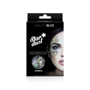 beauty blvd, stardust supernova, ombretto glitterato sfuso, 75 g