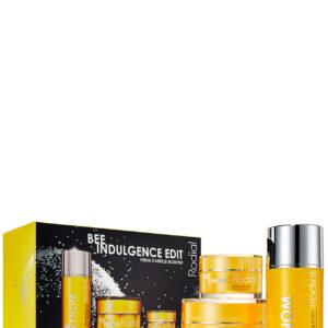 bee indulgente edit set rodial: bee venom, moisturizing, cream, for face, 50 ml + bee venom, brightening, eye cream, 25 ml + bee venom, eliminates impurities, cleansing balm, for face, 100 ml