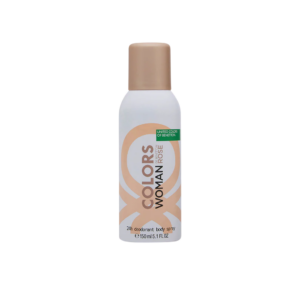 benetton, colors rose, spray deodorante, per le donne, 150 ml *tester