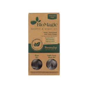 biomagic, biomagic, keratin & argan oil, tintura per capelli semi permanente, grey, 250 ml *tester