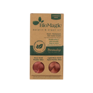 biomagic, biomagic, keratin & argan oil, tintura per capelli semi permanente, rose gold, 250 ml *tester