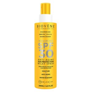 biovene, hyaluronic acid, tè verde, anti età, latte doposole, 200 ml *tester
