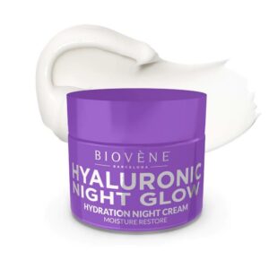 biovene, hyaluronic night glow, idratazione, notte, panna, per il viso, 50 ml *tester