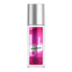 bruno banani, pure woman, naturale, spray deodorante, per le donne, 75 ml