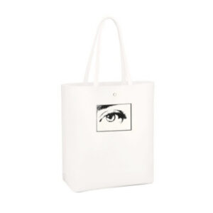calvin klein, calvin klein, borsa in tessuto, bianco, per le donne