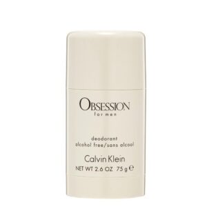 calvin klein, obsession, anti sudore, stick deodorante, per uomini, 75 g