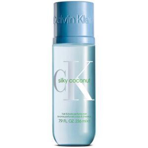 calvin klein, silky coconut, nebbia profumata per capelli, per le donne, 236 ml
