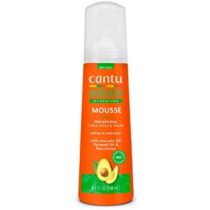 cantu, avocado, olio di avocado, mousse per styling capelli, definizione e controllo, tenuta leggera, 248 ml