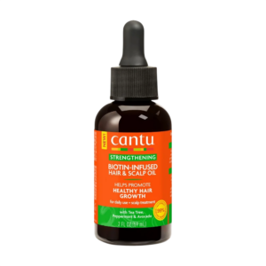 cantu, biotin infused, olio di tea tree, trattamento con olio per capelli, per rafforzare, 59 ml